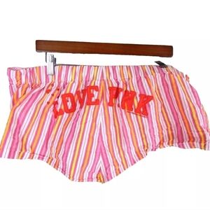 VS PINK Vintage Y2K Embroidered Lounge Shorts